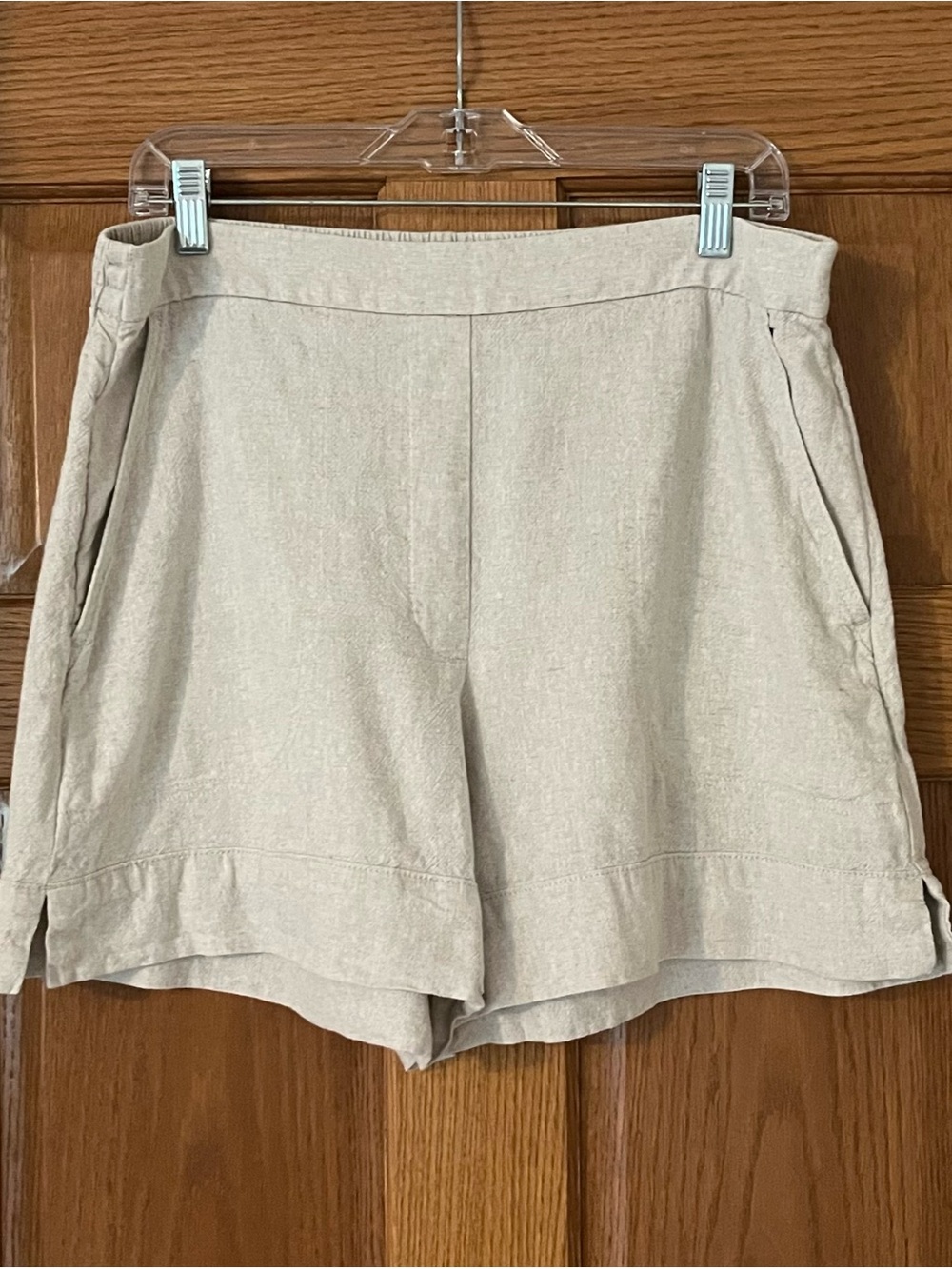 Banana Republic Factory Any Day Flax High-Rise Linen Blend Shorts SZ Large - Picture 7 of 12